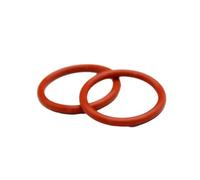 POQAX Anello di tenuta con resistenza all'acqua, diametro del filo 1 mm, guarnizione flessibile in silicone rosso VMQ a forma di O(OD 23mm-20pcs)