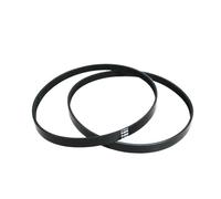 POQAX Cinghia di trasmissione a 5 nervature 5PJ605, 2 pezzi, cinghia trapezoidale ricambio nera Compatible with gli utensili for pialla for legno EinhelI TH-SP-204, elastico