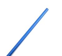 POQAX Tubo in fibra di carbonio colorato, tubo in fibra di carbonio esterno lucido 3K, tubo in fibra di carbonio L 0,5 m for aeroplano RC(Blue,16x14mm)