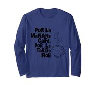 por LA Manana Cafe por LA TARDE Ron Testo Nero Maglia a Manica