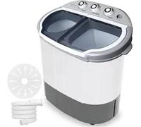 Por Lavatrice a doppia vasca, Lavatrice a doppia vasca per lavanderia Lavatrice compatta Spinner Combo per dormitori da campeggio Appartamenti Camere universitarie Lavatrice Asciugatrice