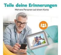 Pora Cornice digitale 10 WF-105T SL bianco/argento