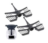 Poraceous 2 Pezzi Frusta a Farfalla per Bimby TM5 TM6 TM31, Accessori per Bimby Tm6, Farfalla Accessori per Robot da Cucina, per Preparazione Dessert Cremosi, Panna e Albumi Montati (Grigio Scuro)