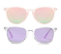 PORADAY Occhiali da sole polarizzati per bambini per bambine e ragazzi, 100% protezione UV-400, adatti per bambini dai 3 ai 9 anni