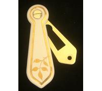 Porcelain Ceramic Chiave Foro Rosetta Porta Cover Floreale / Linea Dorata Design