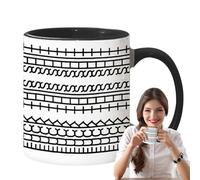 Porcelain Coffee Mug - Novelty Hot Cup, Tea Cups with Heat Resistant Feature, Stylish Mug for Kitchen and Desk, Home Mugs, Drink Cup for Hot or Cold Drinks, Home Office, Kitchen Party and School