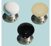 Porcelain Mortasa Pomelli Porta & Supporto Raso Tinta Unita Nickel