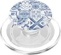 Porcellana Blu Mediterraneo Acquerello Piastrelle Maiolica PopSockets PopGrip per MagSafe