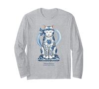 Porcellana Gatto Zen Flow Floreale Ceramica Maglia a Manica