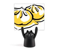 Porcellana Piatto cinese Delizioso Modello Memo Holder Cartoon Gatto Nero Stand Decorazione