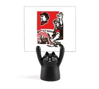 Porcellana Rosso Educazione Pubblicità Chiamata Memo Holder Cartoon Gatto Nero Stand Decorazione