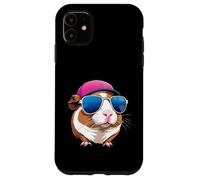 Porcellino d’India con cappellino e occhiali da sole Custodia per iPhone 11