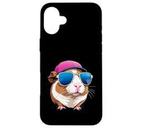 Porcellino d’India con cappellino e occhiali da sole Custodia per iPhone 16 Plus