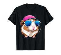 Porcellino d’India con cappellino e occhiali da sole Maglietta
