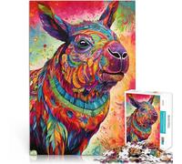 Porcellino d'India in arte colorata Puzzle 1000 pezzi per adolescenti giochi divertenti per famiglie perché è ideale come regalo per tutta la famiglia 38x26cm