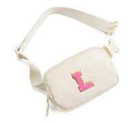 Porceosy Borsa a tracolla da viaggio Portatile per le donne Marsupio Lettera Decor Fibbia Blocco Cinturino Regolabile Chiusura con Cerniera Grande Capacità Tre Scomparti L