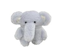 Porceosy Custodia per auricolari in peluche con elefante blu per Airpods donne ragazze 3D Cartoon pelliccia animale copertura per cuffie per AirPods 1/2