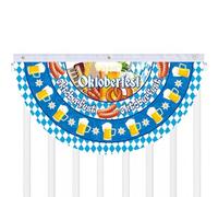 Porch Bunting Banner 3x1.5ft Double Stitched Decoration | Decorative Bunting Flags Banner 3x1.5ft With Double Stitched Edges For Independence Day Memorial Day Porch Fence And Garden