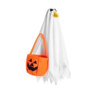 Porch Costume Set Animal Sculpture, Halloween Ghost Outfit Kit, Decorative Garden Statue Dress-Up, Weather-Resistant Party Decor Fun Themed Display for Yard, Terrace, Family Gathering, Outdoor Use