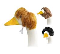 Porch Duck Parrucca - 3 pezzi Yard Duck Cosplay Costume | Vestiti decorativi cosplay, copricapo, accessorio per capelli, adatto per Pasqua, Natale, matrimonio e feste