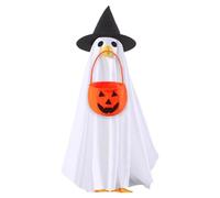Porch Geese Outfits Halloween - Holiday Ghost Costume for Lawn Statues | Fall Season Decor for Courtyard, Entrance, Homeowners, Family Gatherings, Event Organizers, and Seasonal Celebrators