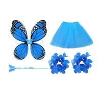 Porch Goose Costume - Garden Statue Outfit | 30cm Decorative Apparel with Butterfly Theme Design, Fabric Clothing with Tie Back Closure, Seasonal Display Decoration for Yard Lawn Courtyard Entryway