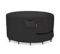 Porch Shield Copertura rotonda per mobili da giardino, impermeabile, 600D, resistente, per tavolo e sedie, 213,4 cm
