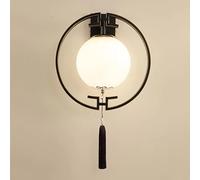Porch Villa Stairway Camera da Letto Hotel Camerino Light Round Iron Glass Lampada a Parete Moderna (Luce Naturale)