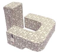 Porcinet Coussin d'allaitement. conçue par une Twin Maman pour allaitement jumeaux en Tandem. Idéal pour Singleton des Mères qui ont besoin haute Charge après une Section C. (Petite, Stone)