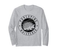 Porcospino Whisperer Funny Animal Vintage Porcospino Amante Maglia a Manica