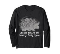 Porcospino Whisperer Funny Animal Vintage Porcospino Amante Maglia a Manica