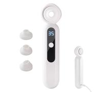 Pore Cleansing Device, Facial Pore Cleaner, 5 Pore Vacuum, Adjustable Pore Cleaner, 3 testine di aspirazione Cleaner, portatile ricaricabile Pore Cleaner for Face Deep Cleansing/ 18 x 3,1 x 3,5 cm