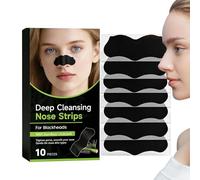 Pore Nose Strips, Deep Cleansing Blackhead Removal Nose Strips Gentle Skin Purifying Oil Control Formula 10 Count Pack, Face Pore Cleaning Skincare Solution for Women Home Salon Travel