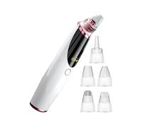 Pore Sucker Face, Pimple Vacuum Extractor, 1.69x6.5 Inches, Cleaning Facial Tool, Adjustable Suction, Rechargeable Blackhead Remover for Nose, Women, Men, Rose Gold and Silver