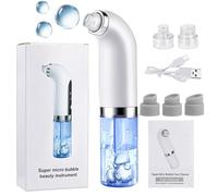 Pore Vacuum Remover, Electric Facial Extractor, Adjustable 3-Mode Suction Tool, Clogged Pores Cleaner Device, Ideal for Nose, Home, Travel, Night Routine, Men, Women, Most Skin Types