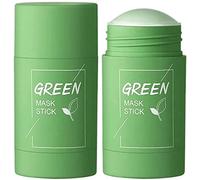 Poreless Deep Cleanse Mask Stick Green Tea, Green Tea Purifying Clay Stick Mask, Deep Clean Pore, Improves Skin for All Skin Types (2 Pcs)