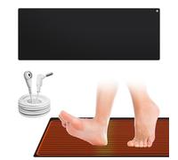 PORFOYO Set di tappetini da terra per letto, tappetino per mouse con messa a terra, tappetino per terra per terra per sotto la scrivania, tavolo, divano, tappetino da yoga (25 x 68 cm)