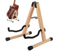 PORFOYO Supporto per chitarra in legno, supporto per chitarra acustica, supporto regolabile per basso, violoncello, ukulele