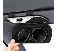 PORFOYO Supporto per occhiali da sole per auto, custodia per parasole, supporto per occhiali da sole per parasole, custodia per occhiali da sole per auto, supporto per occhiali da sole per visiera