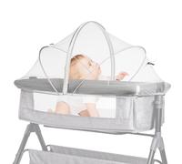 Porfoyo Zanzariera Passeggino, Zanzariera per Bambino, Zanzariera Letto Bebe Zanzariera Pieghevole per Baby Biancheria da Letto con Cerniera, Viaggio o Casa, 55×100cm