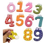 Porgeel 1 Set magneti del Frigorifero, Lettere magnetiche in Legno Colorate, Lettere alfabetiche magnetiche educative per Bambini Piccoli Bambini in età prescolare Che Apprendono l'ortografia, Numeri