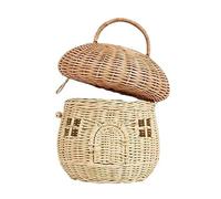 Porgeel Cestino da stoccaggio Rattan Cestino di stoccaggio Rattan Cesto di Funghi di Grande capacità Cesto Decorativo