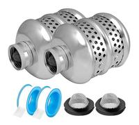 Porgeel Gorgogliatore per Tubo dell'Acqua 2 Pezzi Teste per irrigatore per gorgogliatore Filetto 3/4-15NH Irrigatore per Tubo da Giardino con Nastro in Alluminio da Giardino per Prato