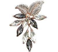 PORI Spille di Fiori di Cristallo Spille Gioielli da Sposa Bigiotteria Corpetto Accessori per Cappotti