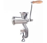 Porkert tritacarne manuale, misura 8, in ghisa di alta qualità, per uso domestico, con coltello e disco forato Ø 4,5 mm