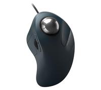 PORLEI Mouse trackball cablato, facile controllo delle dita indice, design ergonomico e confortevole, riduce l'affaticamento muscolare, precisione e tracciamento fluido, compatibile per PC, laptop,