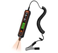 POROMETISTO VT01A Smart Tester circuiti automobilistici 0.8-100V DC con torcia elettrica,Comprobador De Corriente Con retroilluminazione LCD,Tester Elettricista bidirezionale con Detección Automática
