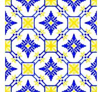 Poromoro Adesivi per piastrelle paraschizzi in stile azulejo spagnolo, portoghese, confezione da 16 pezzi (5,9, 59)