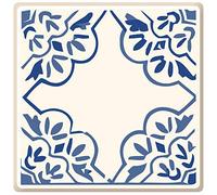 Poromoro Set di adesivi per piastrelle a buccia e stecco in stile azulejo portoghese spagnolo di 16 pezzi (3.9 21)