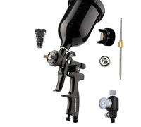PORPHIS PHS-135 - Base per pistola a spruzzo con alimentazione a gravità da 1,3 mm e 1,8 mm, include regolatore e filtro in linea, adattatore PPS 1.0 e kit di pulizia